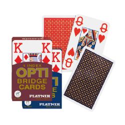 CARTES OPTI 4 BRIDGE BOITE BLEU OU ROUGE